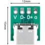 برد تبدیل برک اوت USB Type-C مادگی