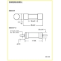 فیوز گچی 1.6A - 250V پایه دار سایز 5x20 ژاپنی مارک PICO