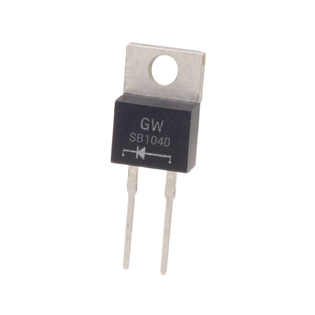 دیود شاتکی SB1040 40V-10A مارک GW پکیج TO-220A