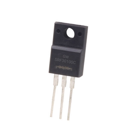 دوبل دیود شاتکی SRF30100C 100V-30A مارک GW پکیج TO-220FP