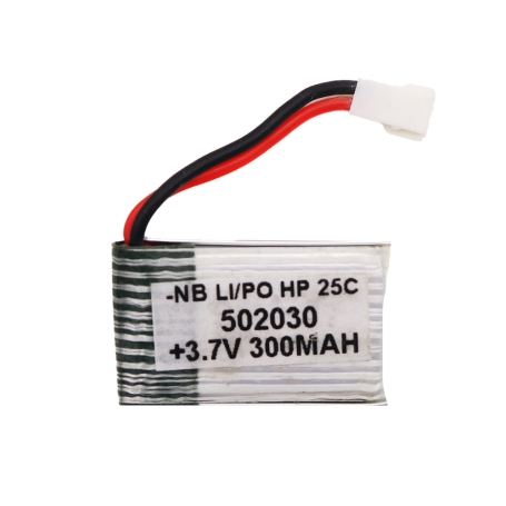 باتری لیتیوم پلیمر 3.7v ظرفیت 300mAh تک سل 25c مارک NB کد 502030