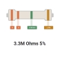 مقاومت 3.3M اهم 0.5w 