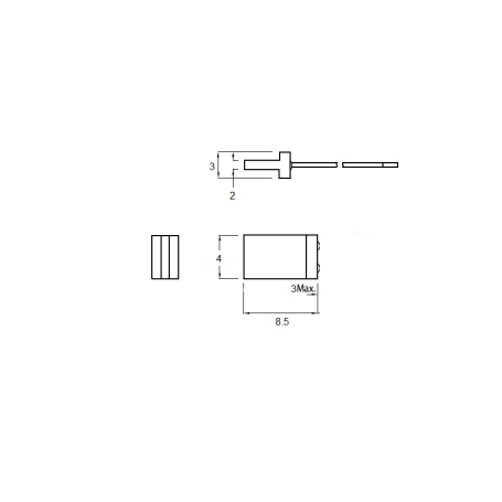LED تخت مات سبز لبه دار 2x4