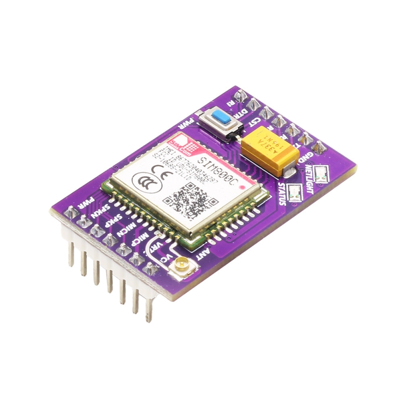 برد راه‌انداز ماژول GSM/GPRS مدل SIM800C ایرانیک با سوکت Nano SIM و کانکتور آنتن IPX