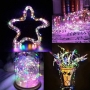 ریسه LED مفتولی باغچه ای RGB دارای پنل خورشیدی