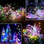 ریسه LED مفتولی باغچه ای RGB دارای پنل خورشیدی