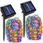 ریسه LED مفتولی باغچه ای RGB دارای پنل خورشیدی