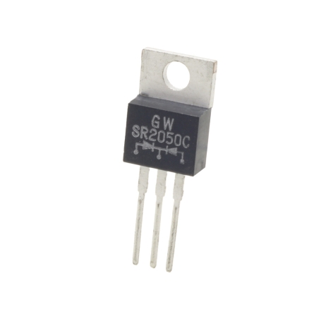 دوبل دیود شاتکی SR2050C 20A-50V مارک GW پکیج TO-220