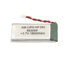 باتری لیتیوم پلیمر 3.7v ظرفیت 1800mAh تک سل 25c مارک NB کد 953065