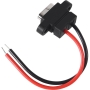 کانکتور USB Type-C مادگی روپنلی پیچ خور 90 درجه سیم دار