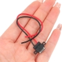 کانکتور USB Type-C مادگی روپنلی پیچ خور 180 درجه سیم دار