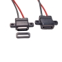 کانکتور USB Type-C مادگی روپنلی پیچ خور 180 درجه سیم دار