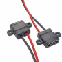 کانکتور USB Type-C مادگی روپنلی پیچ خور 180 درجه سیم دار