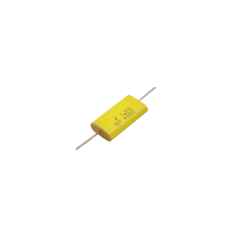 خازن پروپیلن صوتی 1uF / 400V آکسیال PP تایوانی مارک FAIRCHILD