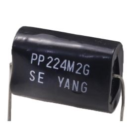 خازن پروپیلن صوتی 0.22uF / 400V آکسیال PP مارک YANG