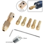 ست سه نظام پنج سر با قطر شافت 2mm و سایز مته 0.5 تا 3mm