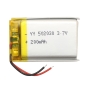 باتری لیتیوم پلیمر 3.7v ظرفیت 200mAh کد 502030