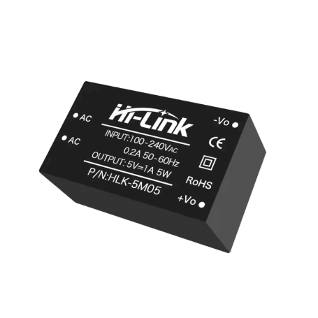 مبدل کاهنده روبردی ایزوله 220AC to 5VDC 1A مدل HLK-5M05 مارک Hi-Link