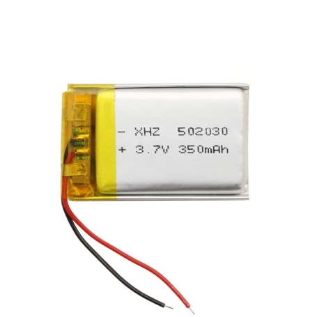 باتری لیتیوم پلیمر 3.7v ظرفیت 400mAh کد 502030