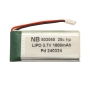 باتری لیتیوم پلیمر 3.7v ظرفیت 1800mAh تک سل 25c مارک NB کد 803065