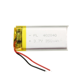 باتری لیتیوم پلیمر 3.7v ظرفیت 350mAh کد 402040