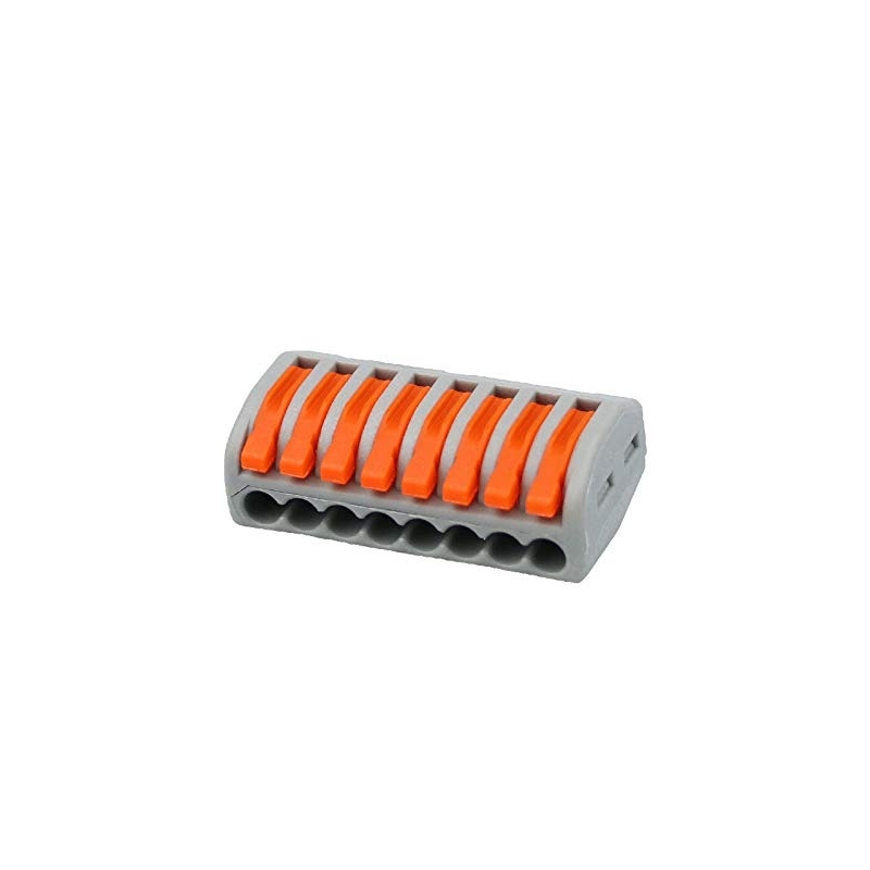 ترمینال فشاری قفل شو 8 کانال Lever Lock مدل PCT-218
