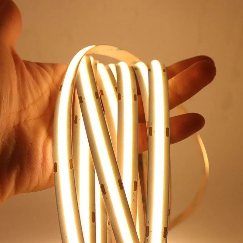 LED نواری سفید مهتابی 220 ولت COB رول 10متری