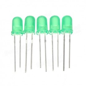 LED سبز مات 5mm بسته 20 تایی