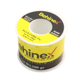 سیم لحیم 0.8mm 100gr مارک آلیاژ 63/37 بهینکس Behinex
