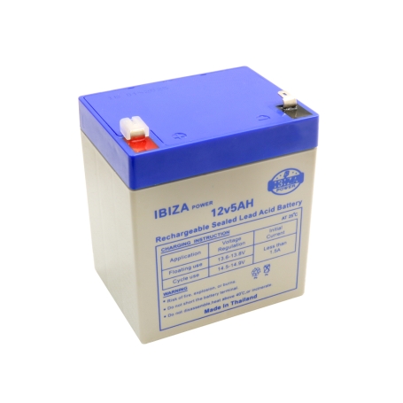 باتری خشک 12 ولت 5 آمپر ساعت مارک IBIZA Power