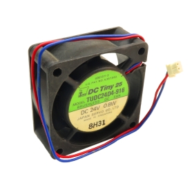 فن 24V دو سیمه سایز 6x6 ضخامت 2.5cm مارک DC Tiny مدل TUDC24D4-916