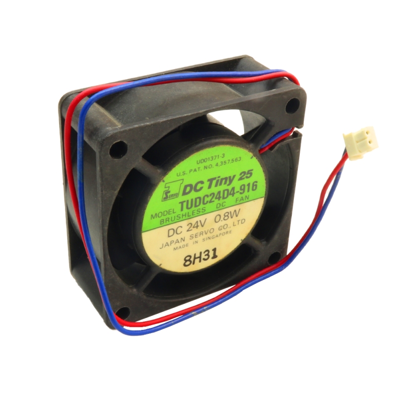 فن 24V دو سیمه سایز 6x6 ضخامت 2.5cm مارک DC Tiny مدل TUDC24D4-916