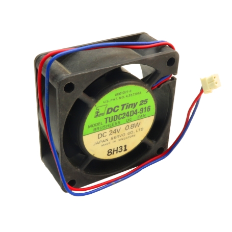 فن 24V دو سیمه سایز 6x6 ضخامت 2.5cm مارک DC Tiny مدل TUDC24D4-916