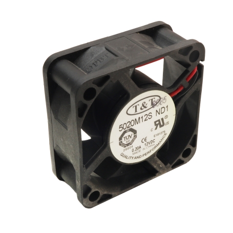 فن 12V دو سیمه سایز 5x5 ضخامت 2.0cm مارک T&T مدل 5020M12S