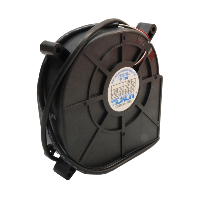 فن براشلس حلزونی 12V سایز 12x12 مارک NONOI مدل B1232S12B2