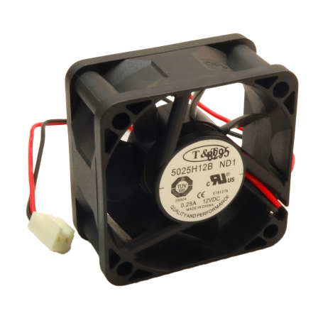 فن 12V دو سیمه سایز 5x5 ضخامت 2.5cm مارک T&T مدل 5025H12B