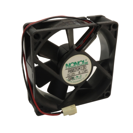 فن 12V دو سیمه سایز 8x8 ضخامت 2.5cm مارک NONOI مدل A8025M12D