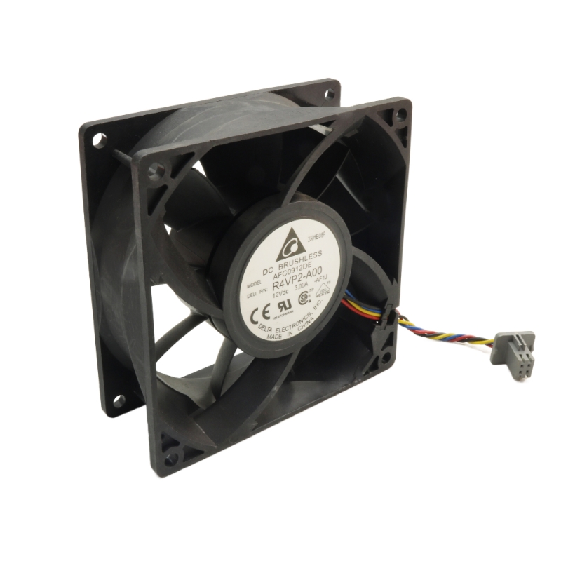 جت فن 12V-3.0A چهار سیمه سایز 9.2x9.2x3.8cm مارک DELTA مدل AFC0912DE