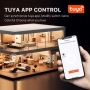 کلید چهار پل هوشمند TUYA مشکی دارای نمایشگر با ارتباط ZigBee مدل M8 PRO