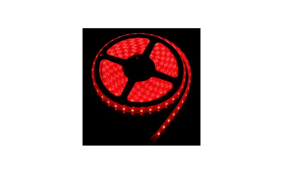 LED نواری قرمز درشت 5050 60Pcs رول 5متری