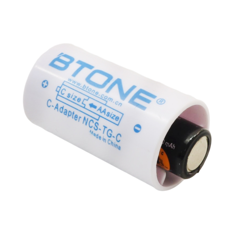 مبدل باتری قلمی به باتری سایز C مارک BTONE
