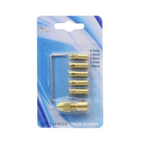 ست سه نظام پنج سر با قطر شافت 3.17mm و سایز مته 0.5 تا 3mm
