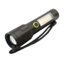 چراغ قوه پلیسی زوم دار مدل M50 با چراغ بغل دو رنگ