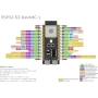 برد توسعه ESP32-S3 دارای Wifi و بلوتوث دارای کانکتور Micro USB