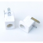 جک آداپتوری مادگی سفید استاندارد DC-005 قطر پین 2.35mm