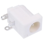 جک آداپتوری مادگی سفید استاندارد DC-005 قطر پین 2.35mm