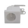 جک آداپتوری مادگی سفید استاندارد DC-005 قطر پین 2.35mm