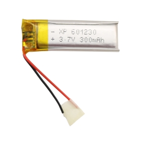 باتری لیتیوم پلیمر 3.7v ظرفیت 300mAh کد 601230