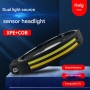 چراغ پیشانی شارژی COB ژله ای سنسور دار مدل W689