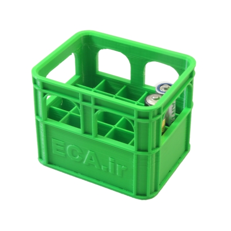 اورگانایزر باتری نیم‌قلمی AAA طرح جعبه نوشابه